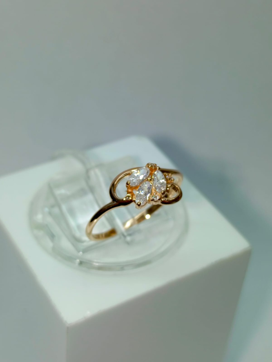 КОЛКМИ585 КОЛЬЦО С КАМНЯМИ (Au 585)