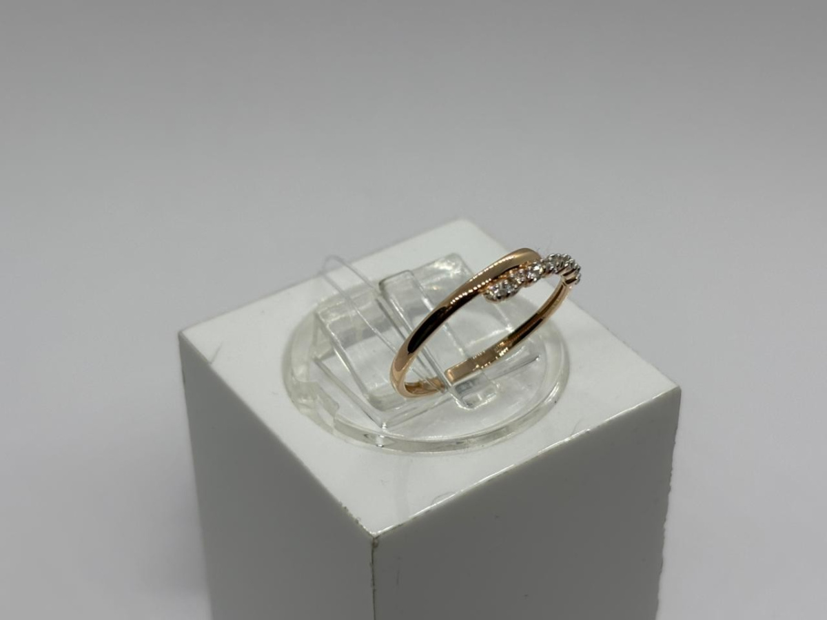 КОЛЬЦО С КАМНЯМИ (Au 585)