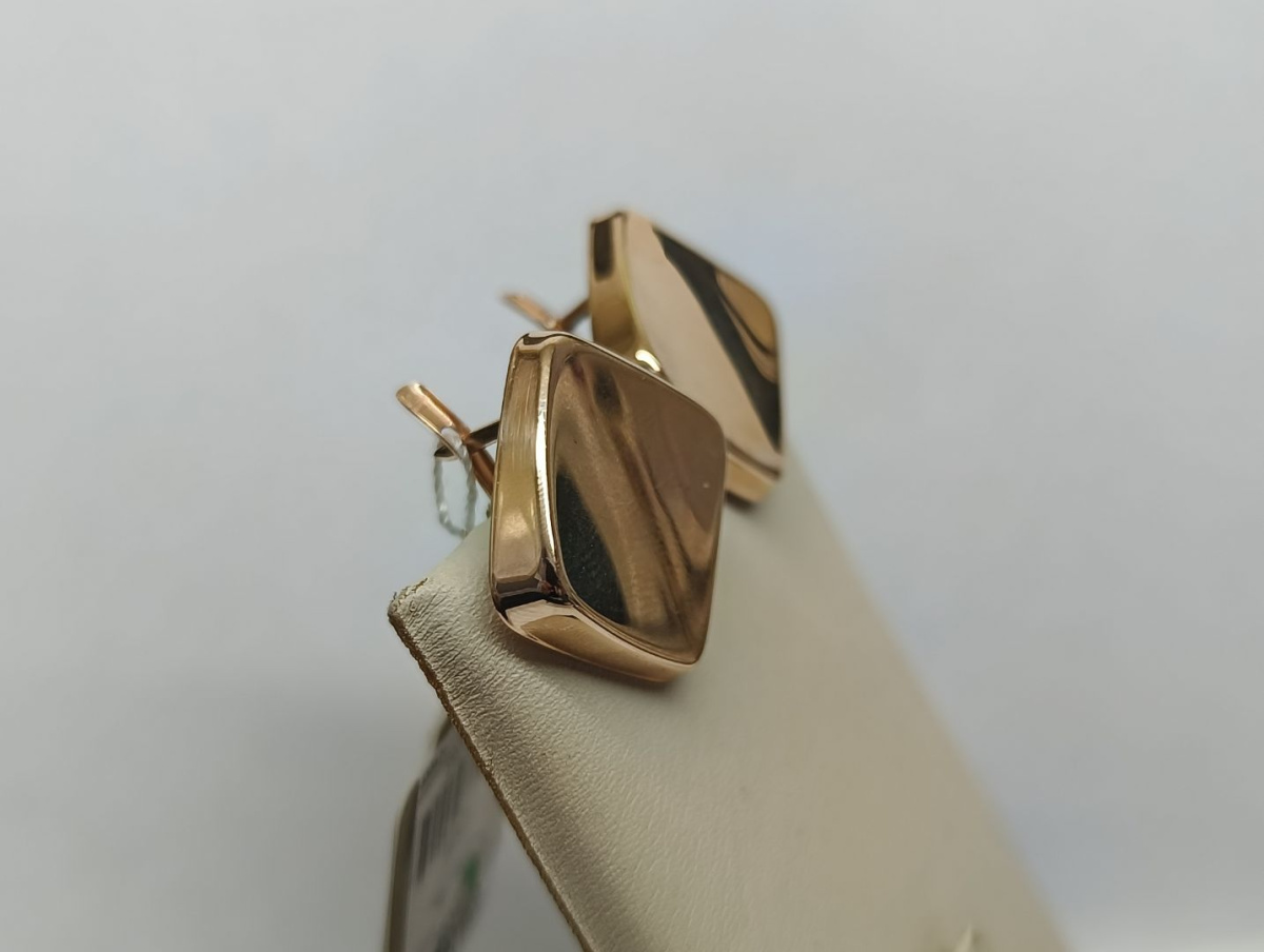 СЕРЬГИ БЕЗ КАМНЯ (Au 585)