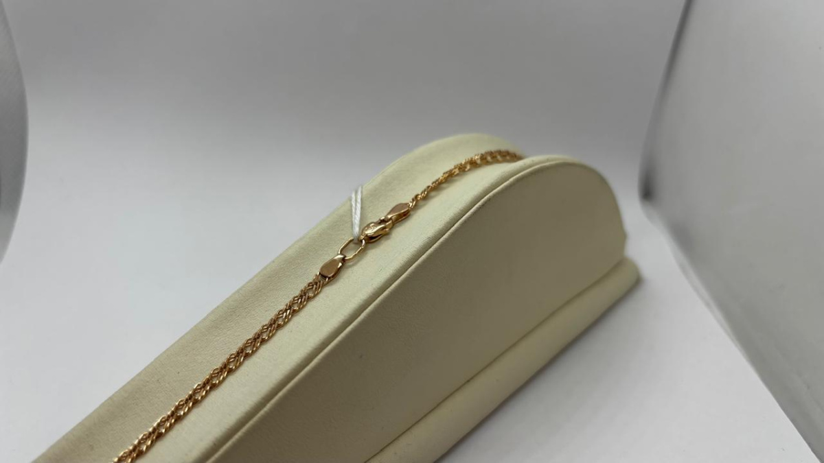 ЦЛР3585 ЦЕПЬ ПОЛНОВЕСНАЯ Ромб тройной (Au 585)