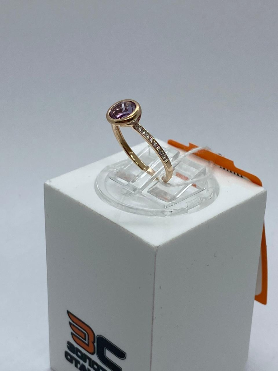 КОЛЬЦО С КАМНЯМИ (Au 585)