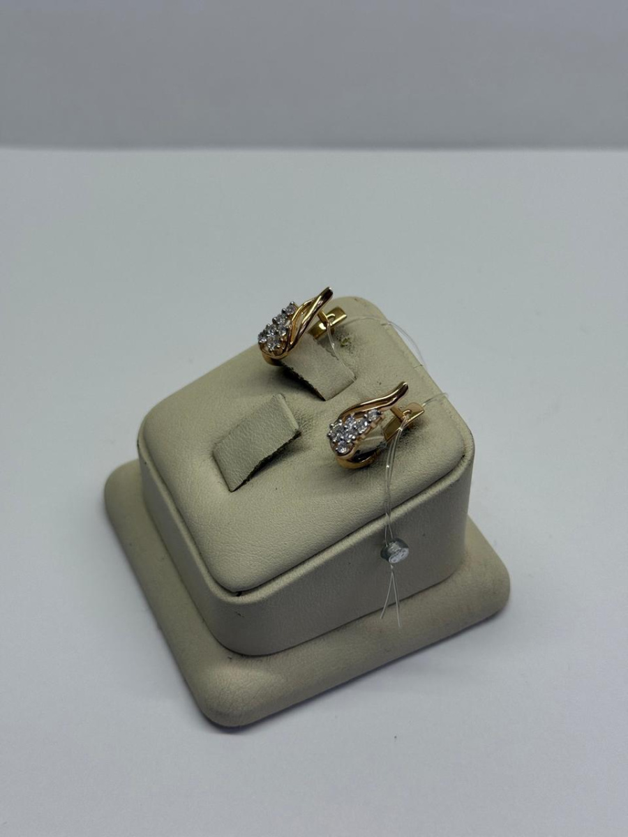 СЕРЬГИ С КАМНЯМИ (Au 585)