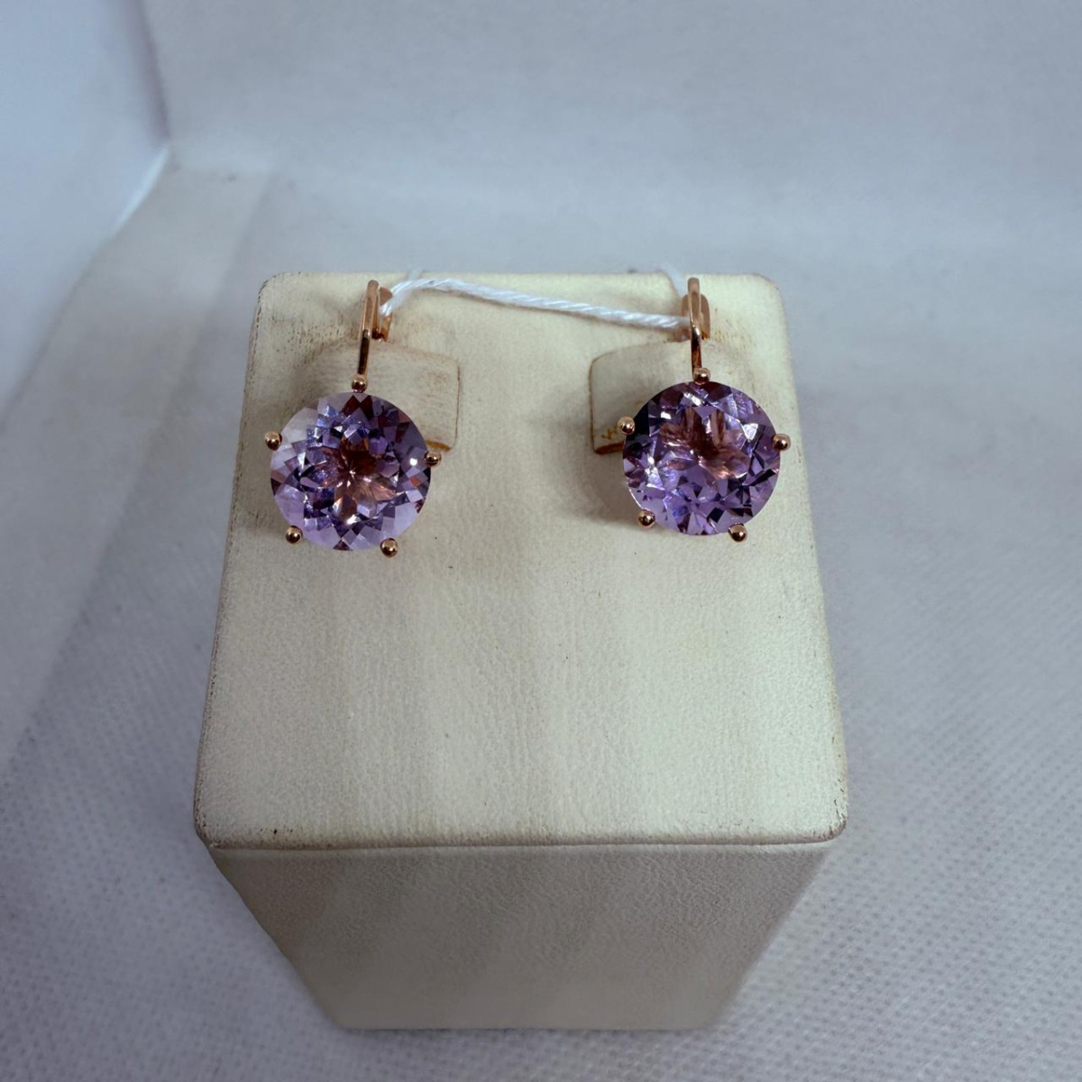 СКМ585 СЕРЬГИ С КАМНЕМ (Au 585)