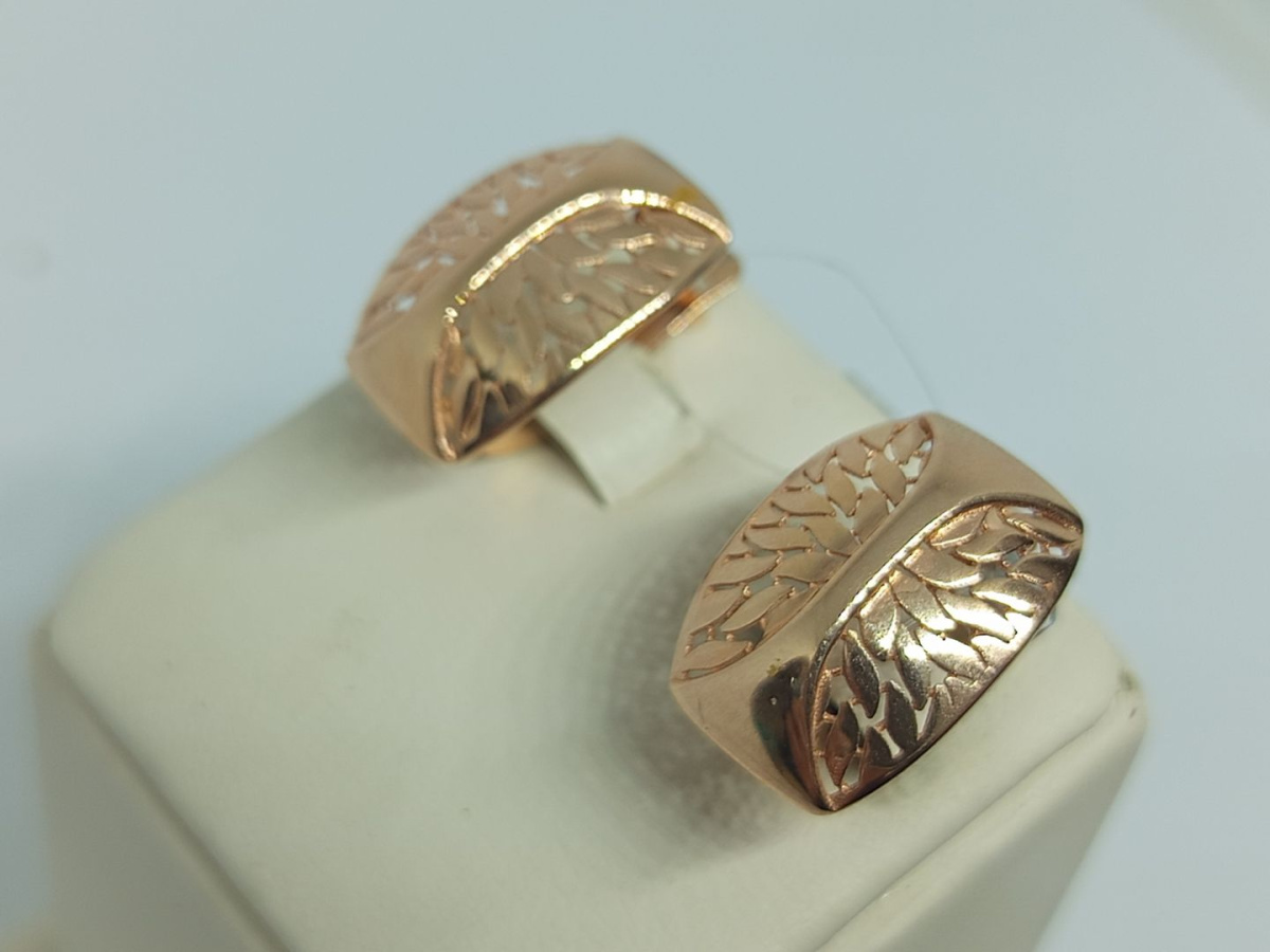 08-208104 СЕРЬГИ С КАМНЯМИ (Au 585)