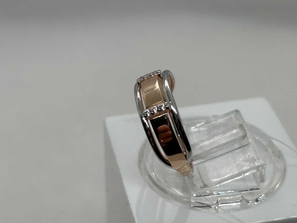 КОЛЬЦО С КАМНЯМИ (Au 585)