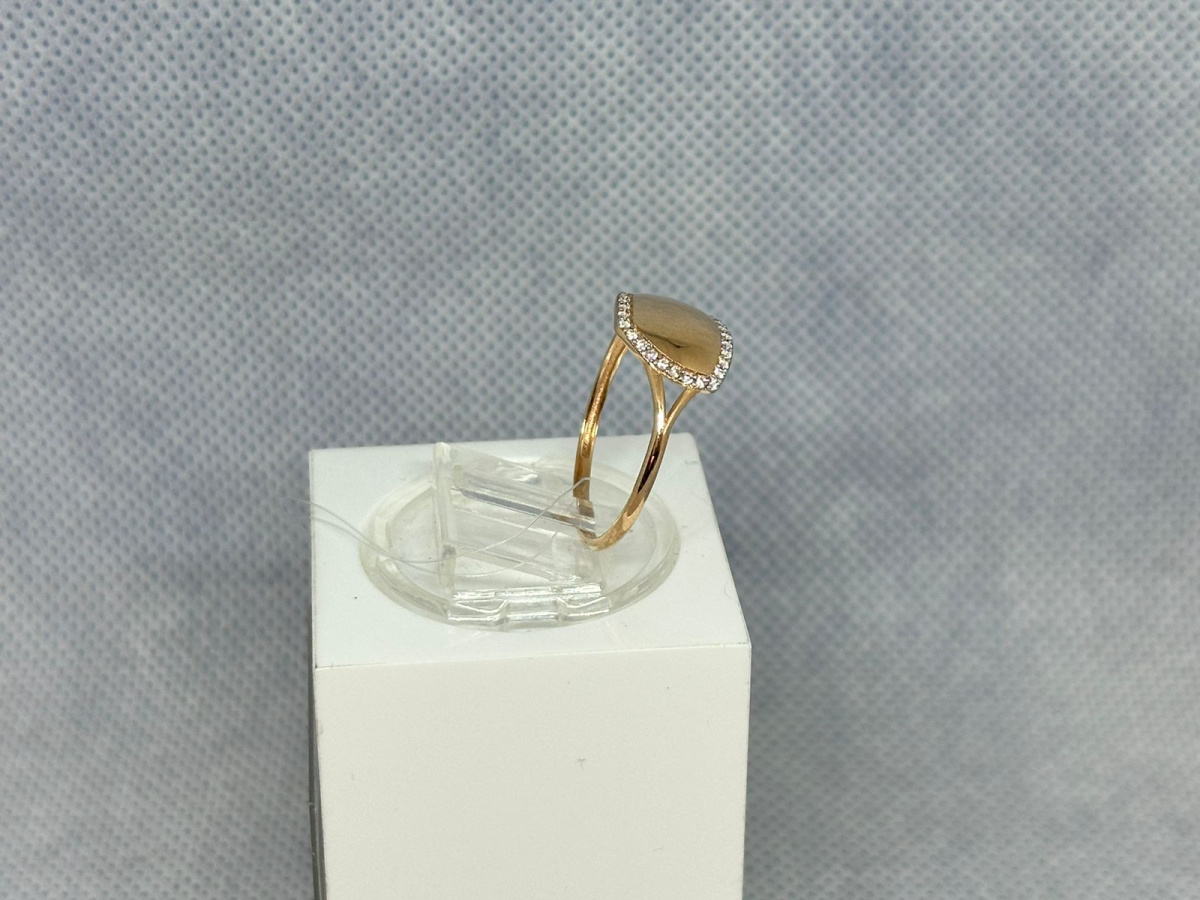 КОЛЬЦО С КАМНЯМИ (Au 585)