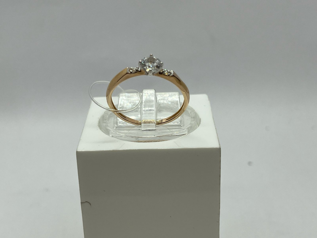 КОЛЬЦО С КАМНЯМИ (Au 585)