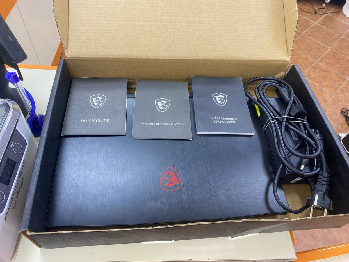 Ноутбук MSI GF 65 Thin; Core i5-10500H, GeForce RTX 3060, 16 Гб, 512 GB, Нет