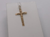 ПОДКБК585 ПОДВЕСКА КРЕСТ БЕЗ КАМНЯ (Au 585)