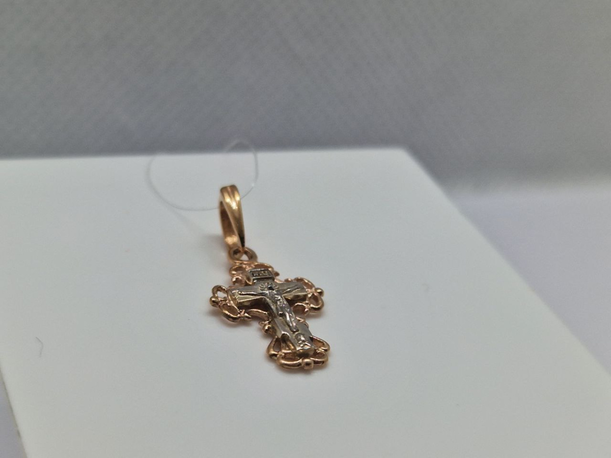 810-00302-10-00-00-00 ПОДВЕСКА КРЕСТ без камня (Au 585) 810-00302-10-00-00-00 ПОДВЕСКА КРЕСТ без камня (Au 585)