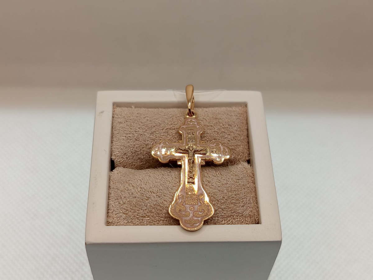 ПОДВЕСКА КРЕСТ без камня (Au 585)