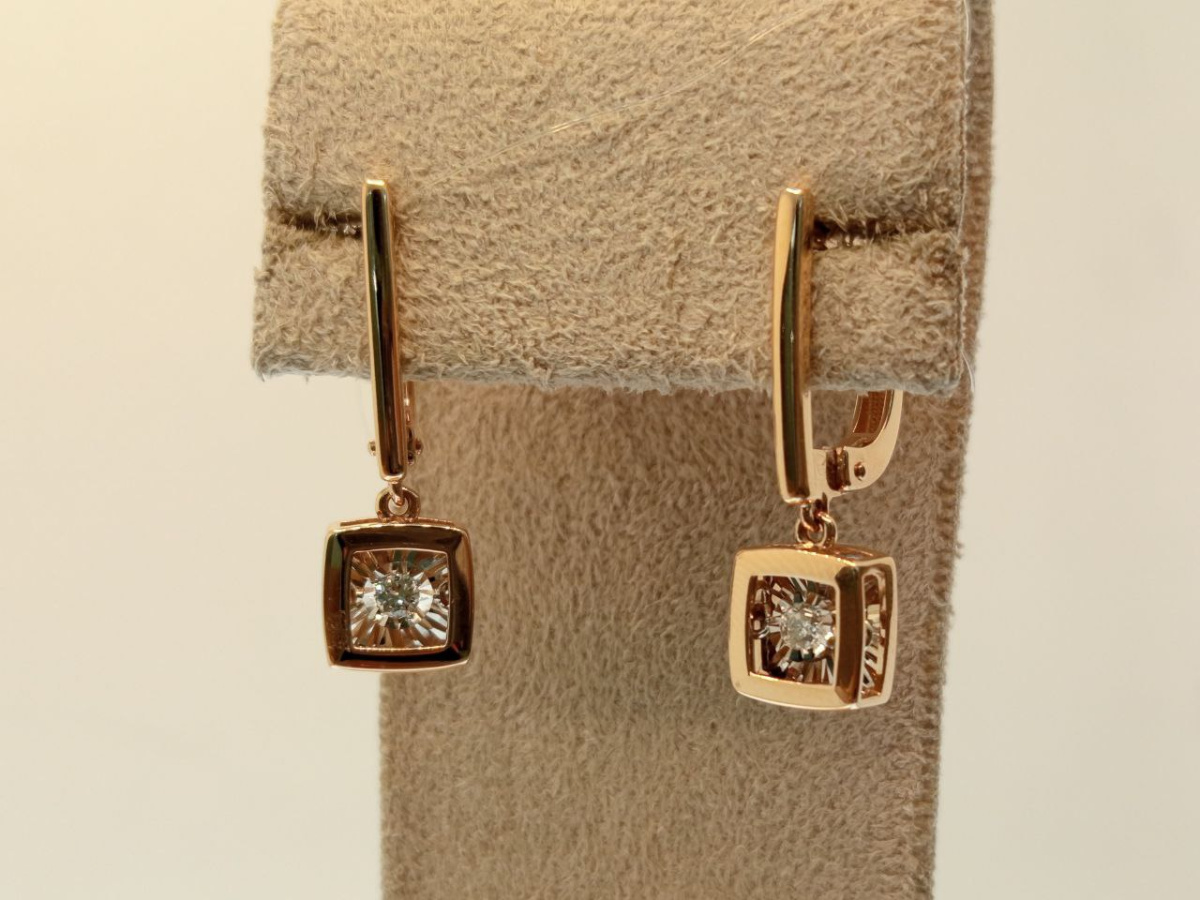 02-11-5704-11-00 СЕРЬГИ БРИЛЛИАНТ (Au 585)