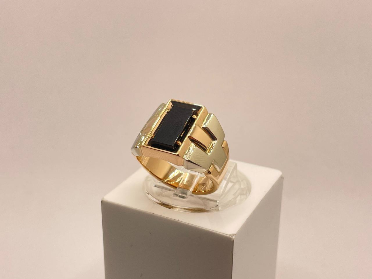 31-0314 КОЛЬЦО ПЕЧАТКА с камнем (Au 585)