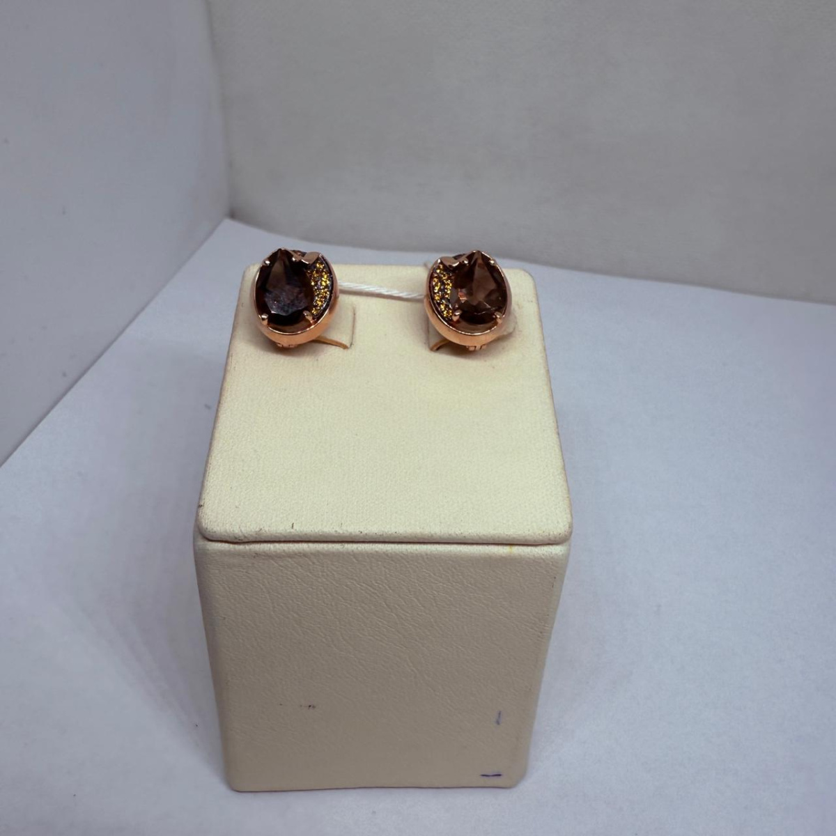 СКМИ585 СЕРЬГИ С КАМНЯМИ (Au 585)