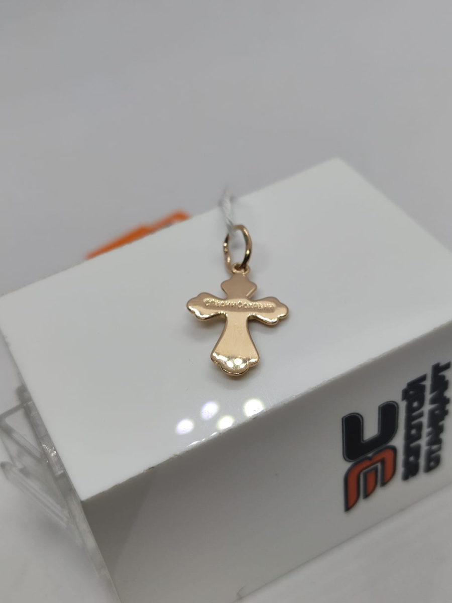 ПОДКБК585 ПОДВЕСКА КРЕСТ БЕЗ КАМНЯ (Au 585)