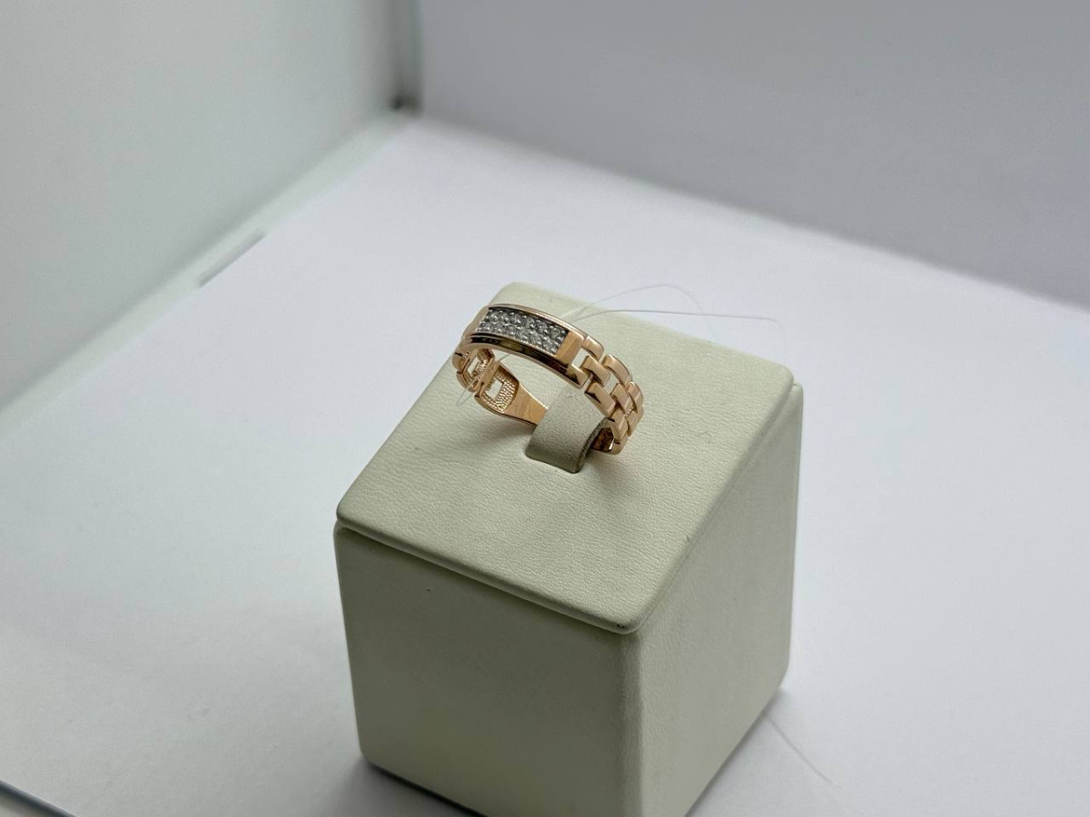 КОЛЬЦО С КАМНЯМИ (Au 585)