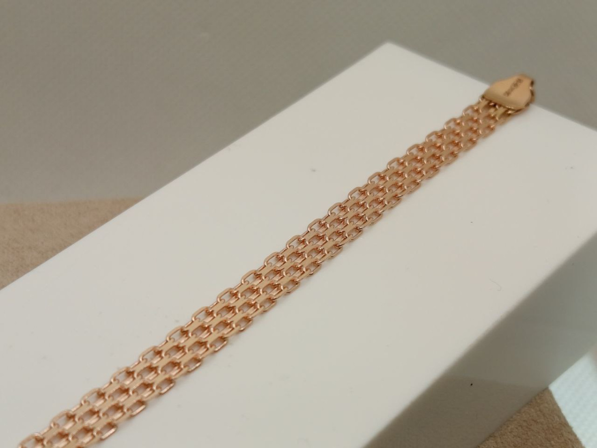 БРАСЛЕТ ПОЛНОВЕСНЫЙ Бисмарк машинный (Au 585)