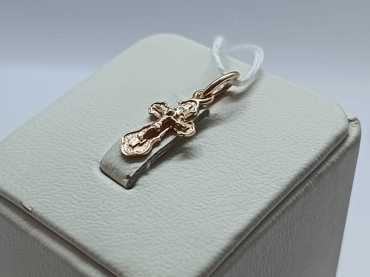 ПОДКБК585 ПОДВЕСКА КРЕСТ БЕЗ КАМНЯ (Au 585)