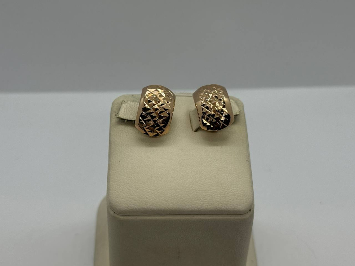 СЕРЬГИ БЕЗ КАМНЯ (Au 585)