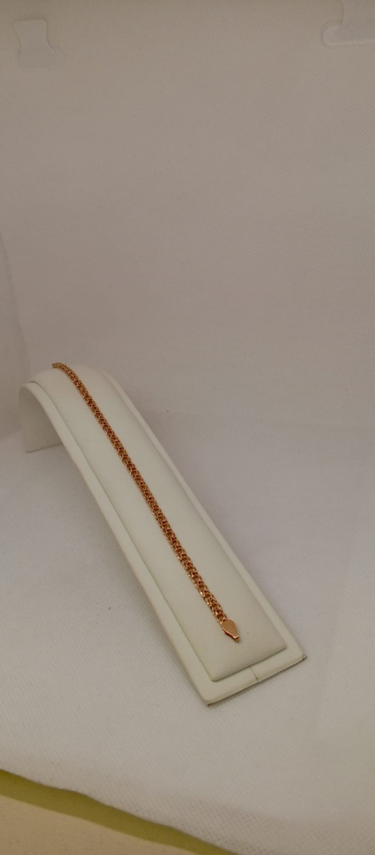 БЛБ585 БРАСЛЕТ ПОЛНОВЕСНЫЙ Бисмарк (Au 585)