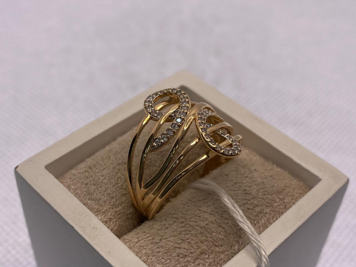 КОЛКМИ585 КОЛЬЦО С КАМНЯМИ (Au 585)