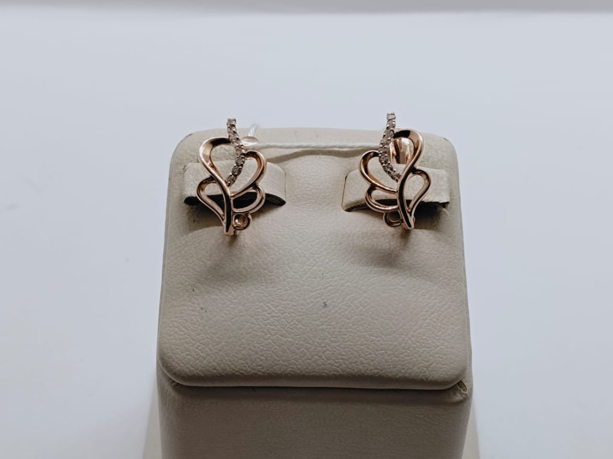 СКМИ585 СЕРЬГИ С КАМНЯМИ (Au 585)