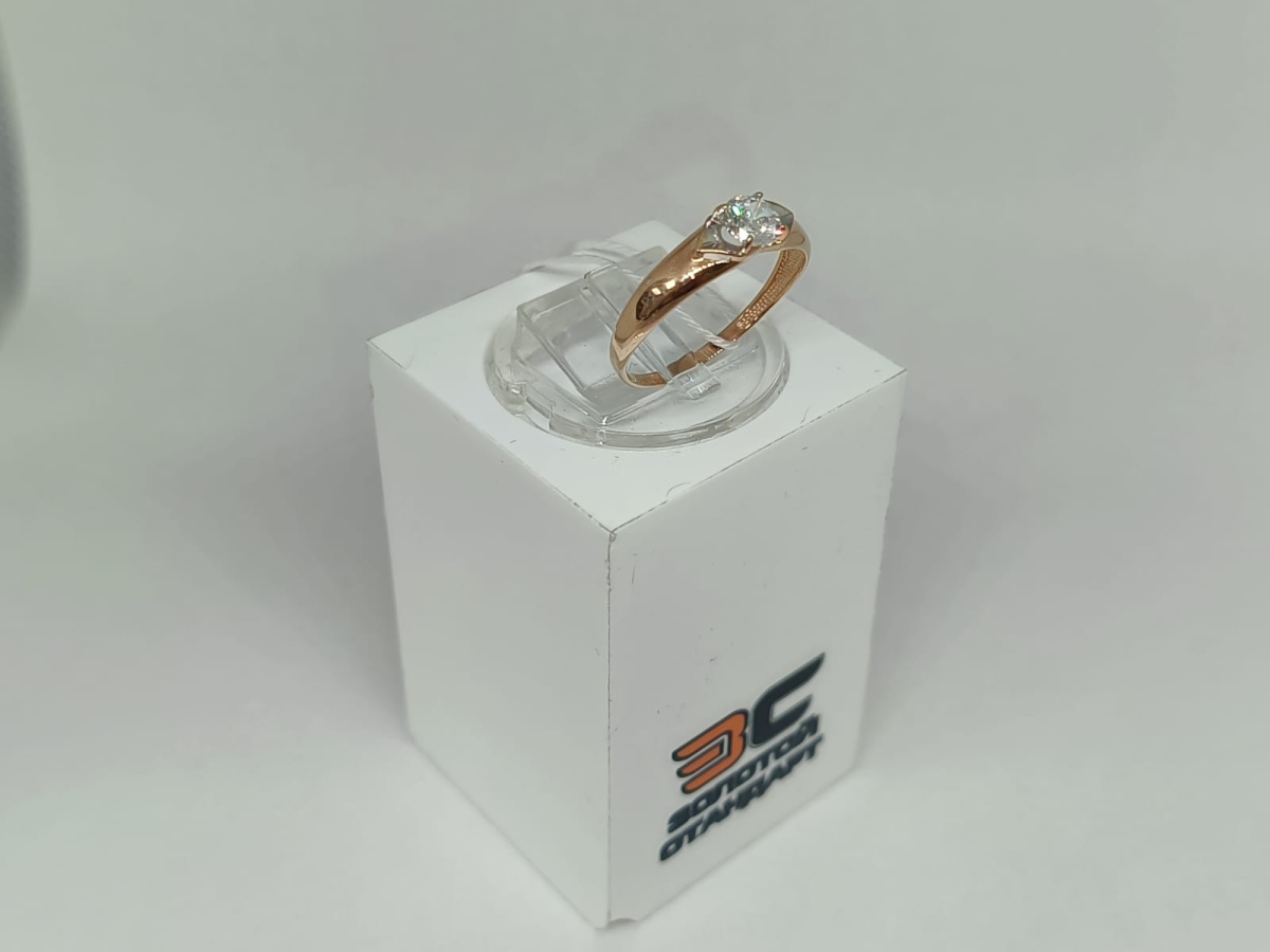 КОЛКМ585 КОЛЬЦО С КАМНЕМ (Au 585)