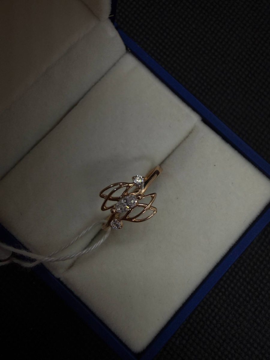 КОЛКМИ585 КОЛЬЦО С КАМНЯМИ (Au 585)