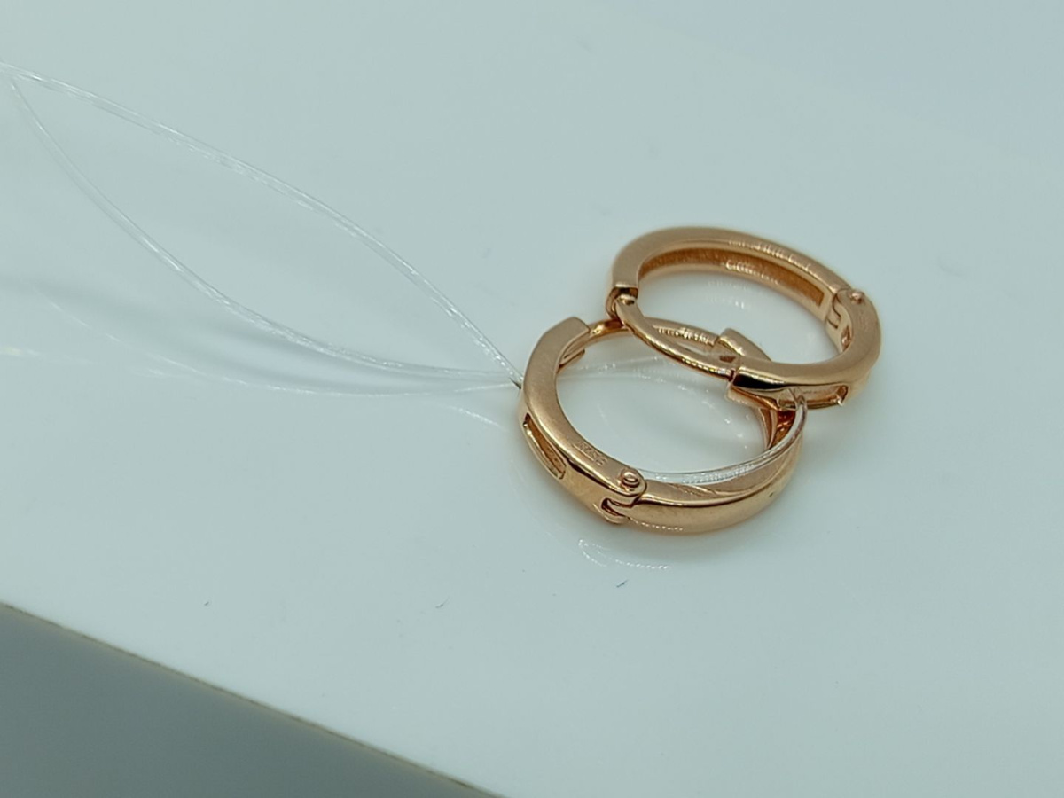 СЕРЬГИ КОНГО без камня (Au 585)