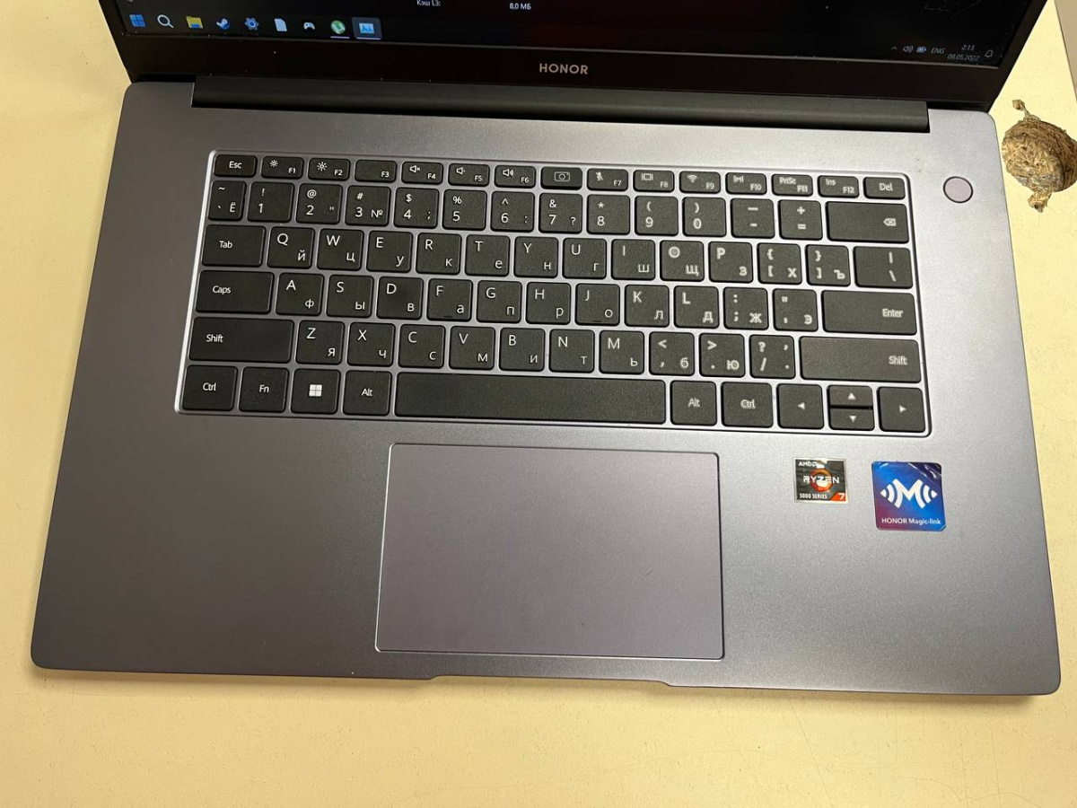 Ноутбук Honor Magikbook 15; Ryzen 7 5700U, Radeon Graphics, 16 Гб, 500 Гб, Нет