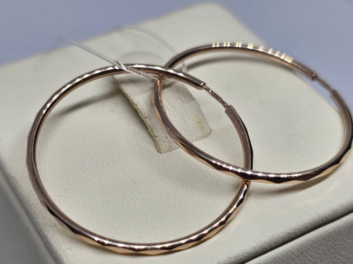 СЕРЬГИ КОНГО без камня (Au 585)