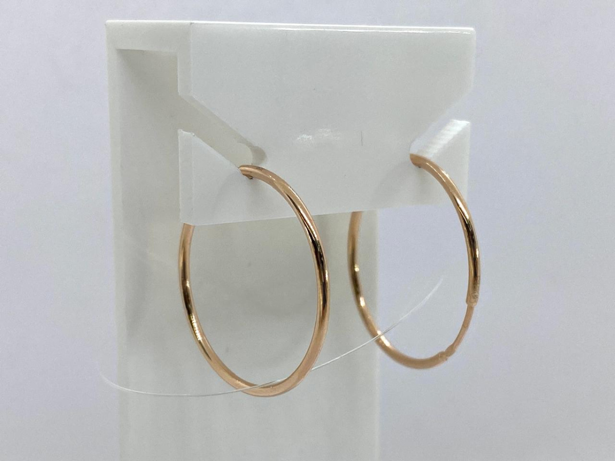 СЕРЬГИ КОНГО без камня (Au 585)