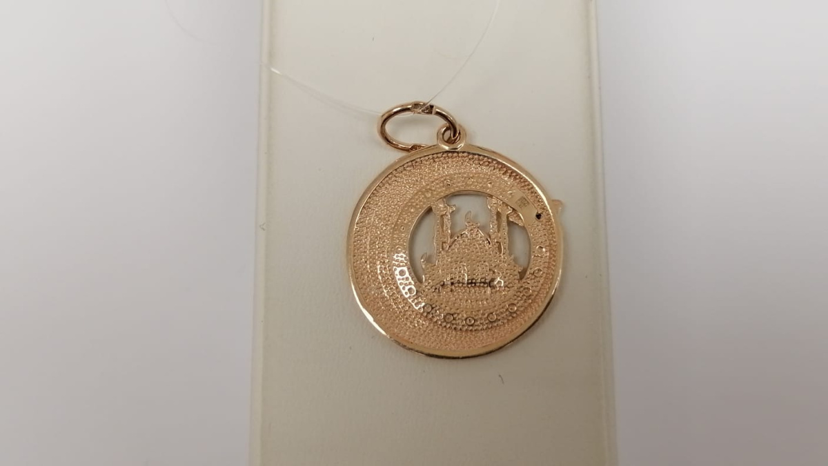 ПОДВЕСКА МЕЧЕТЬ с камнем (Au 585)