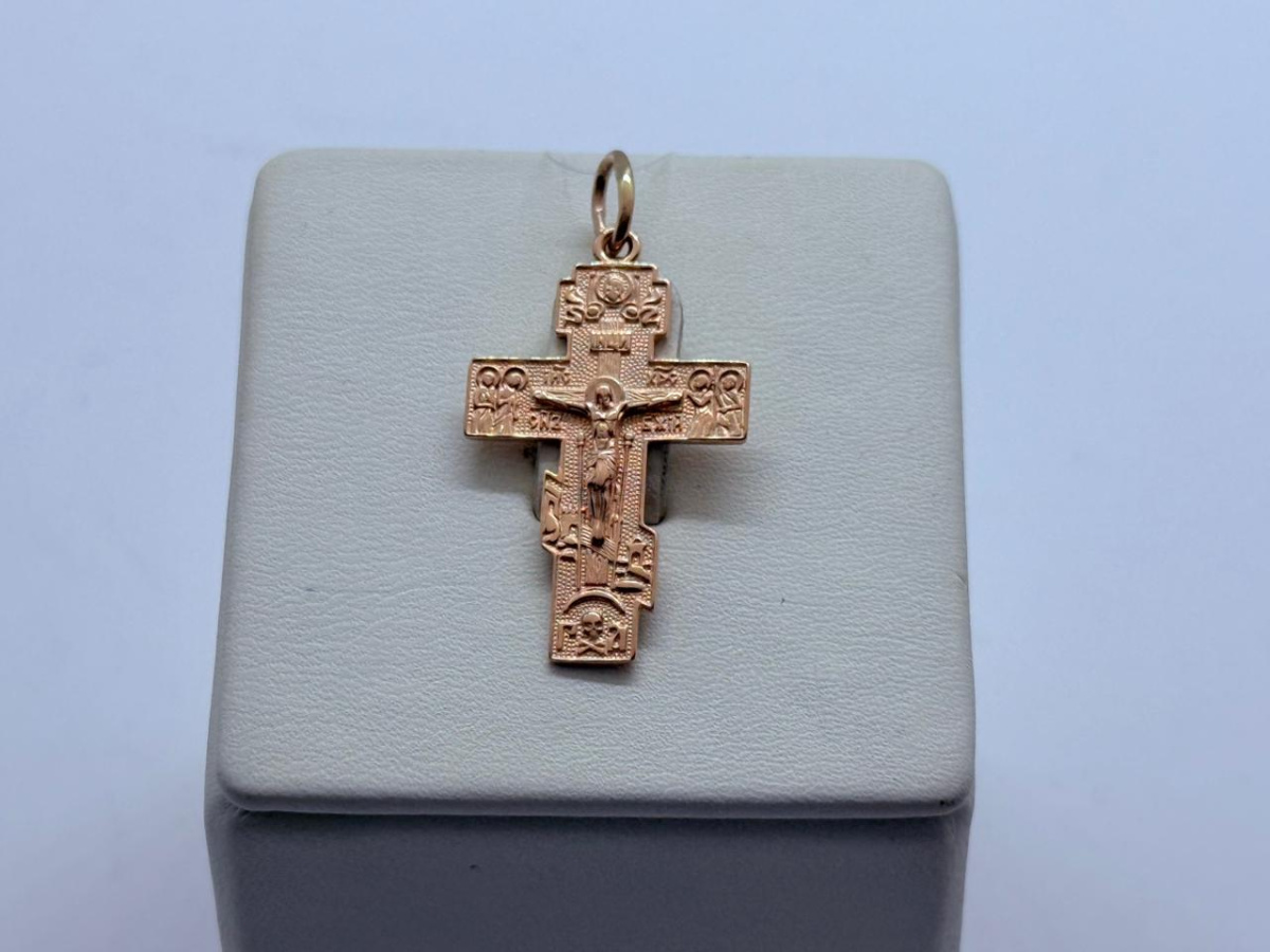 ПОДВЕСКА КРЕСТ без камня (Au 585)