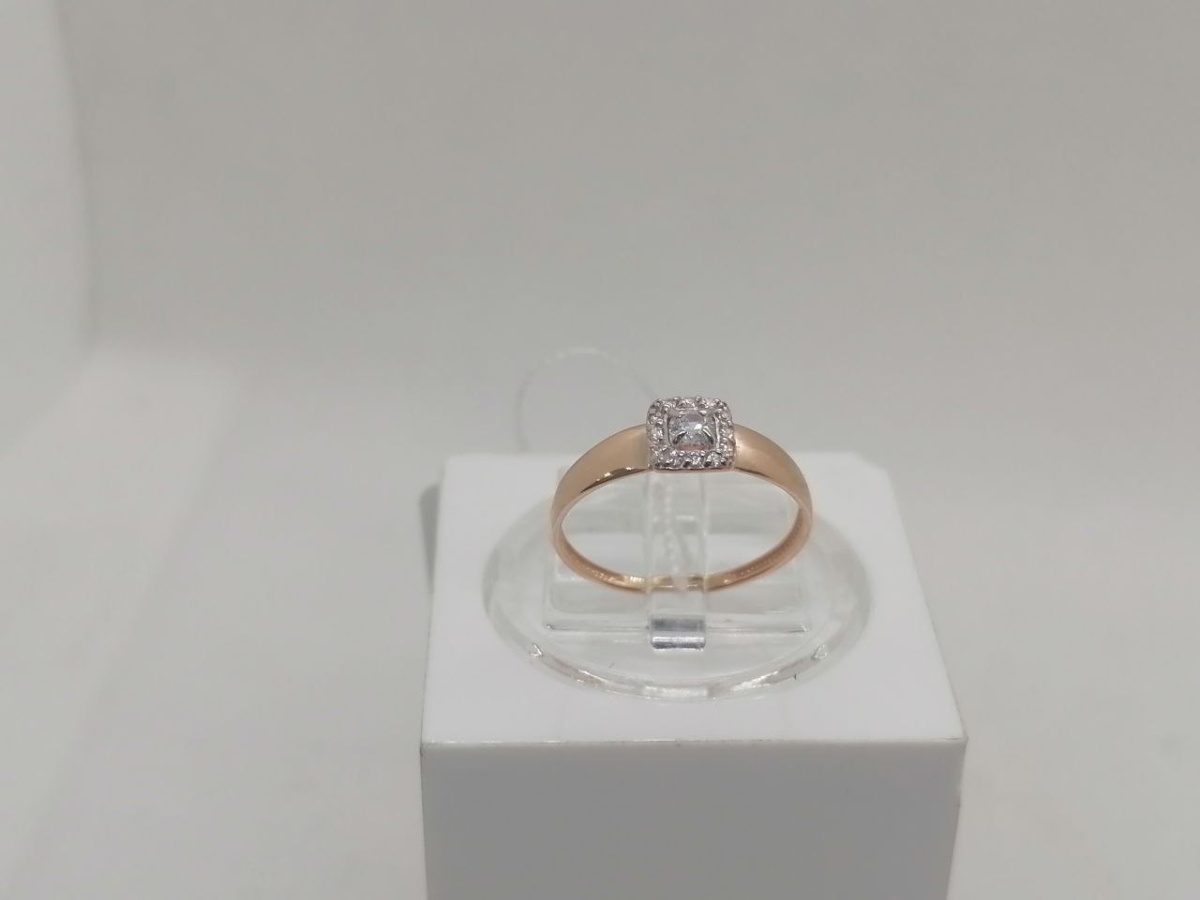 КОЛЬЦО С КАМНЯМИ (Au 585)