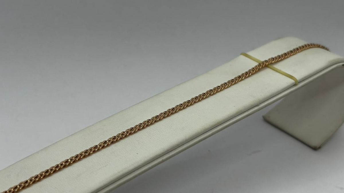 БРАСЛЕТ ПУСТОТЕЛЫЙ Ромб двойной (Au 585)