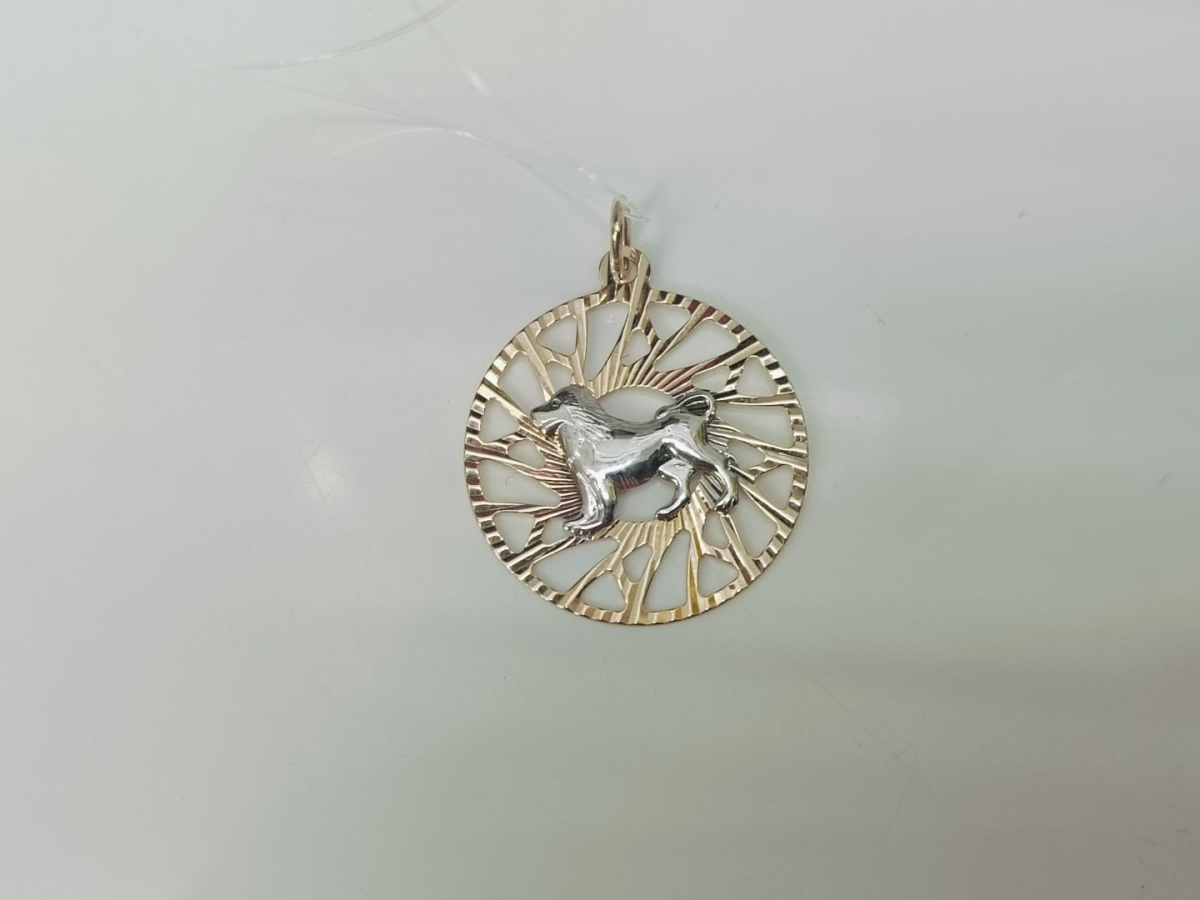 ПОДВЕСКА ЗНАК ЗОДИАКА ЛЕВ (Au 585)