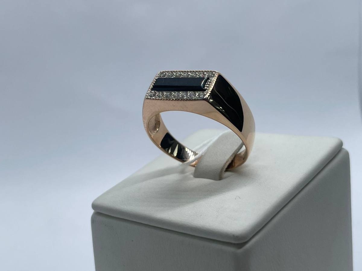 ПЕЧКМИ585 ПЕЧАТКА С КАМНЯМИ (Au 585)