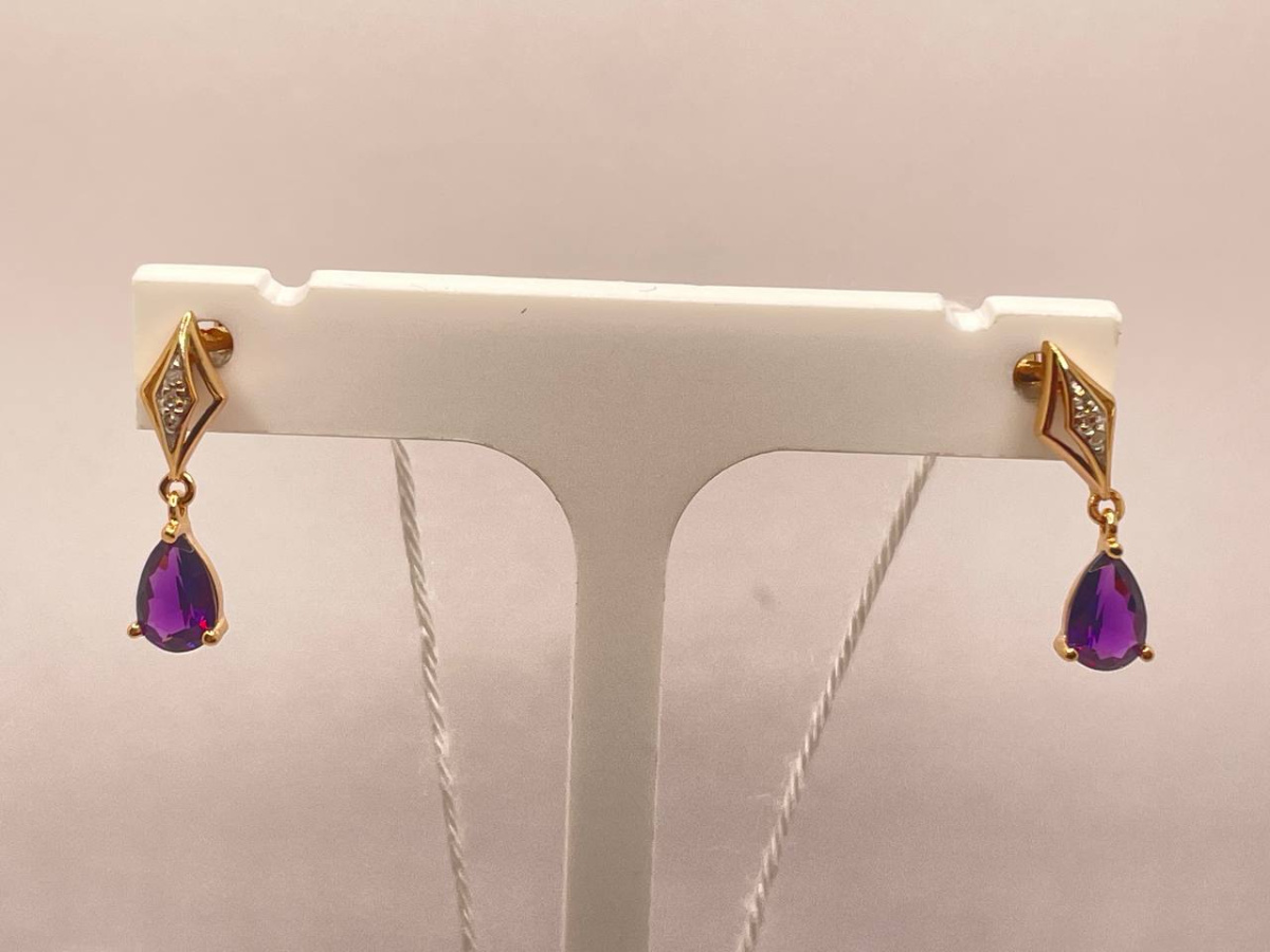 СПУС585 СЕРЬГИ ПУСЕТЫ (Au 585)