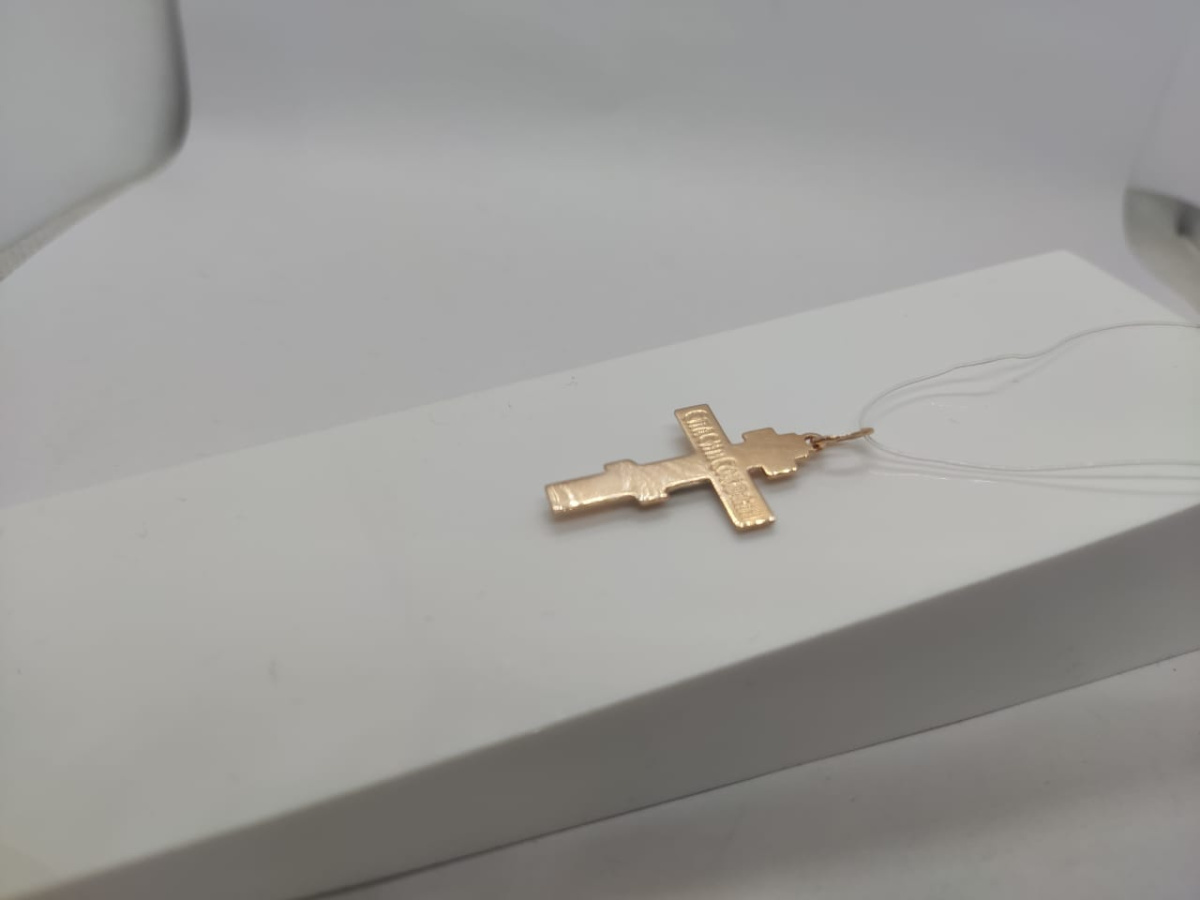ПОДВЕСКА КРЕСТ без камня (Au 585)