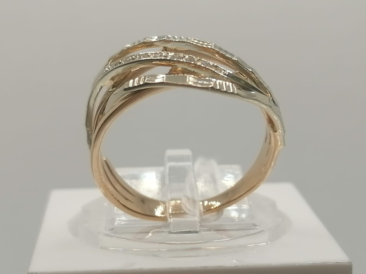 КОЛКМИ585 КОЛЬЦО С КАМНЯМИ (Au 585)