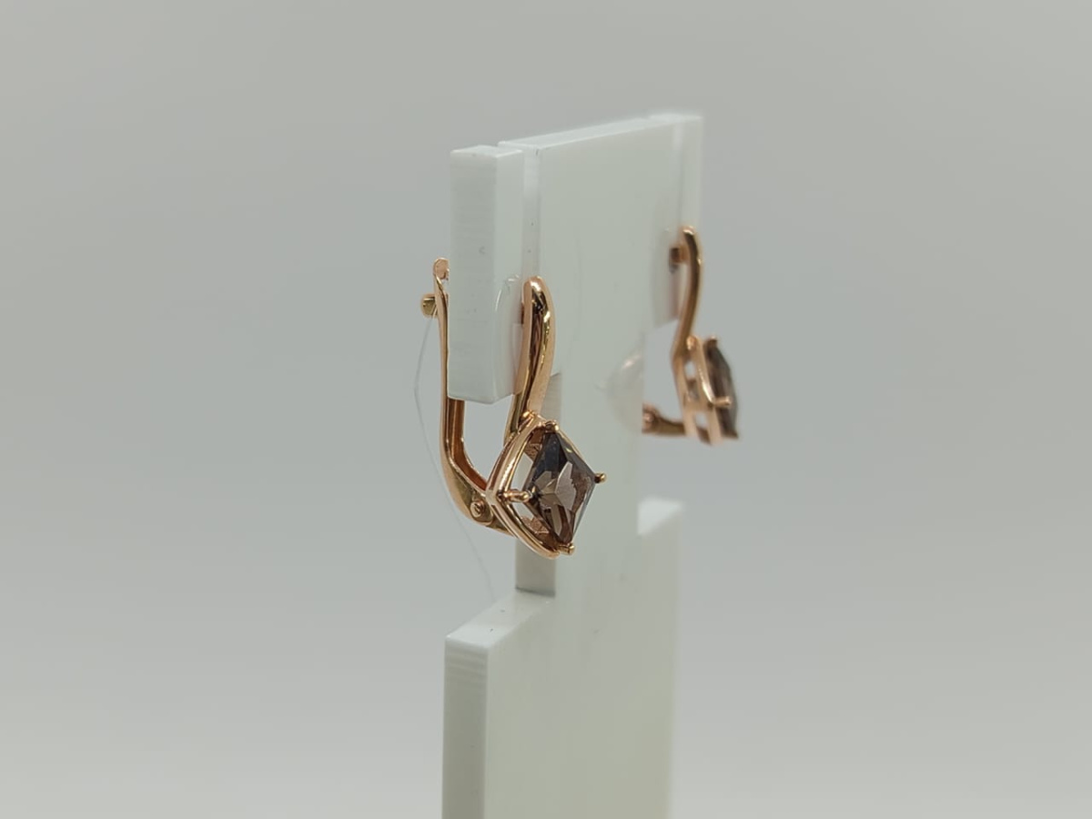 СЕРЬГИ С КАМНЕМ (Au 585)