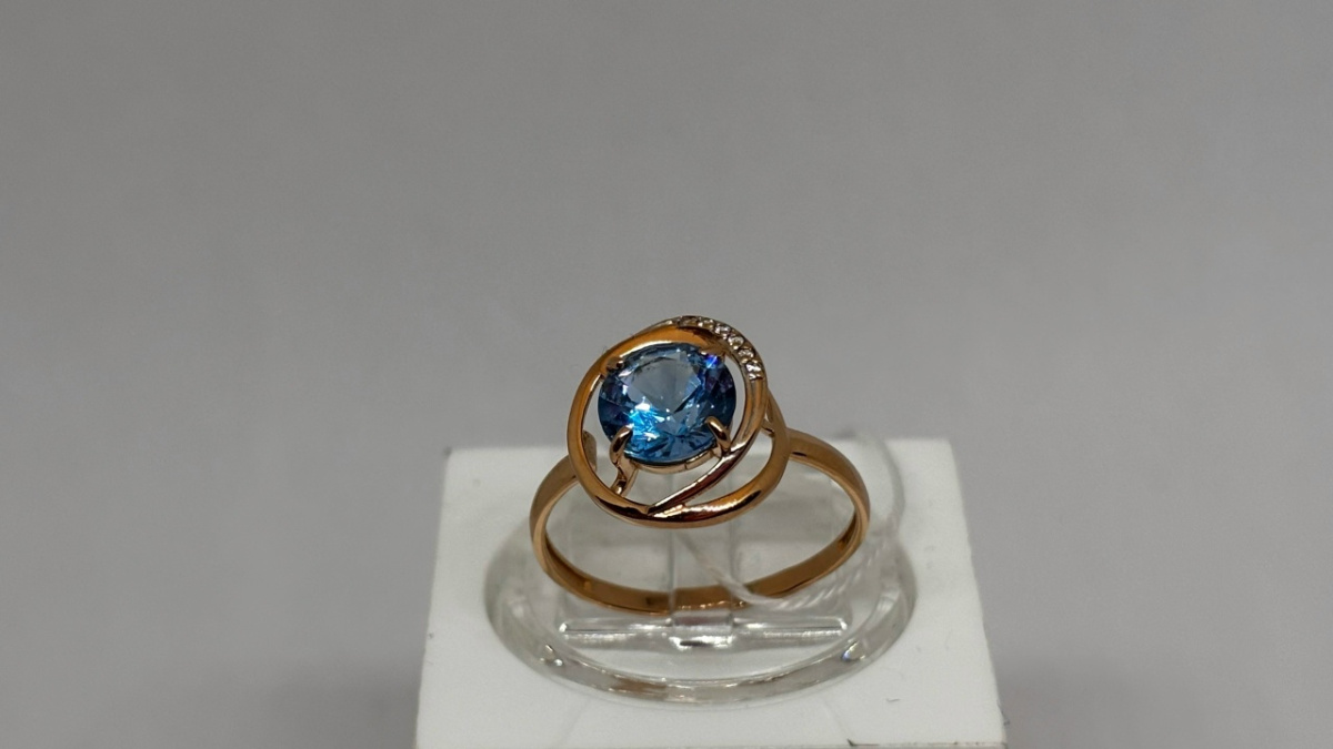 КОЛКМИ585 КОЛЬЦО С КАМНЯМИ (Au 585)