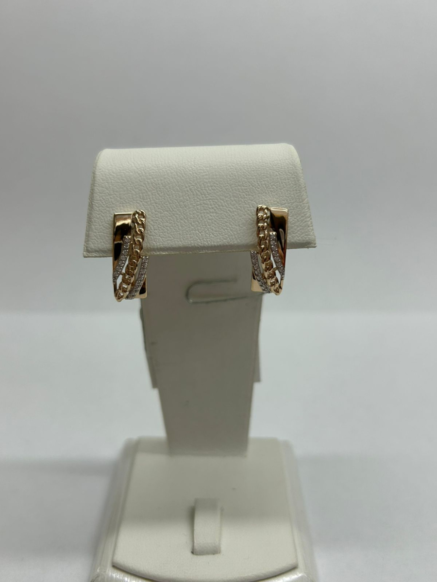 СЕРЬГИ С КАМНЯМИ (Au 585)