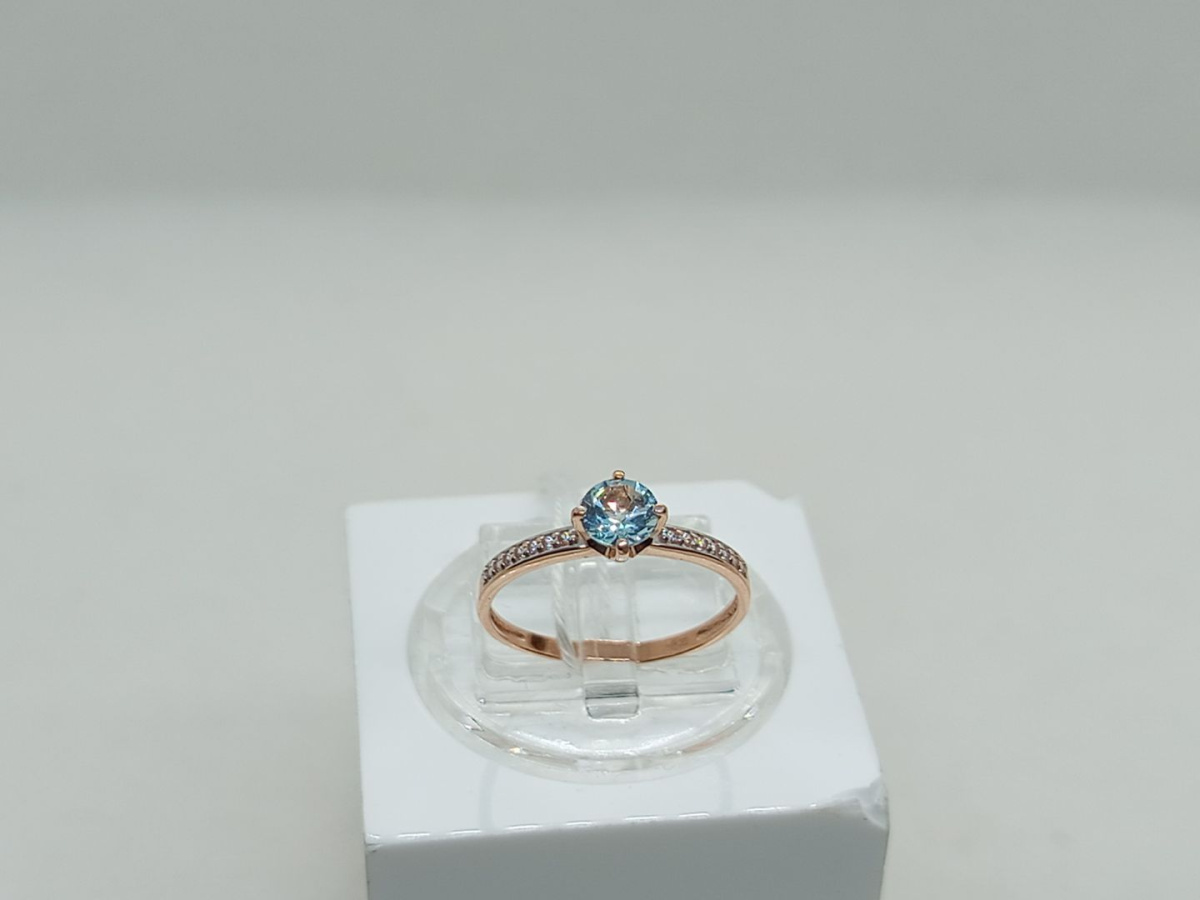 КОЛЬЦО С КАМНЯМИ (Au 585)