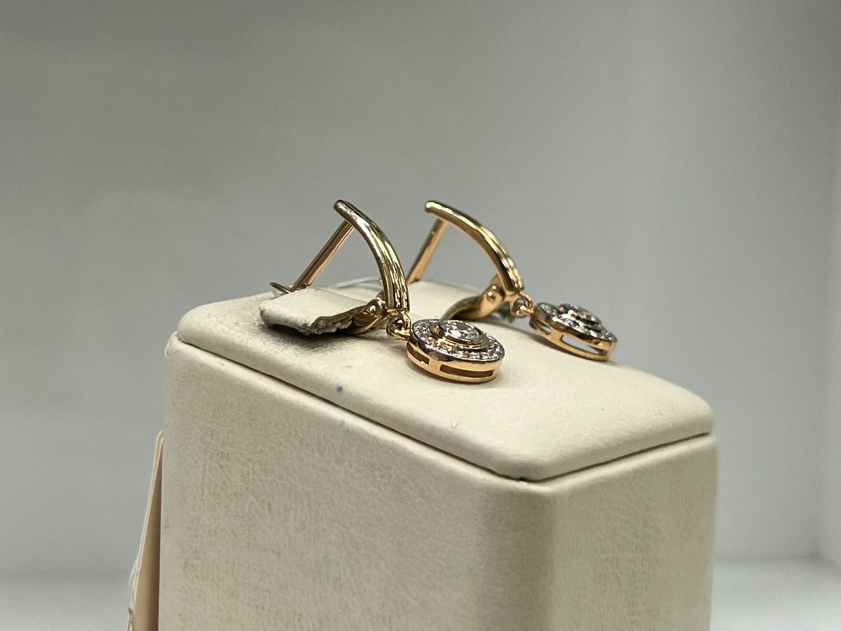 СЕРЬГИ С КАМНЯМИ (Au 585)