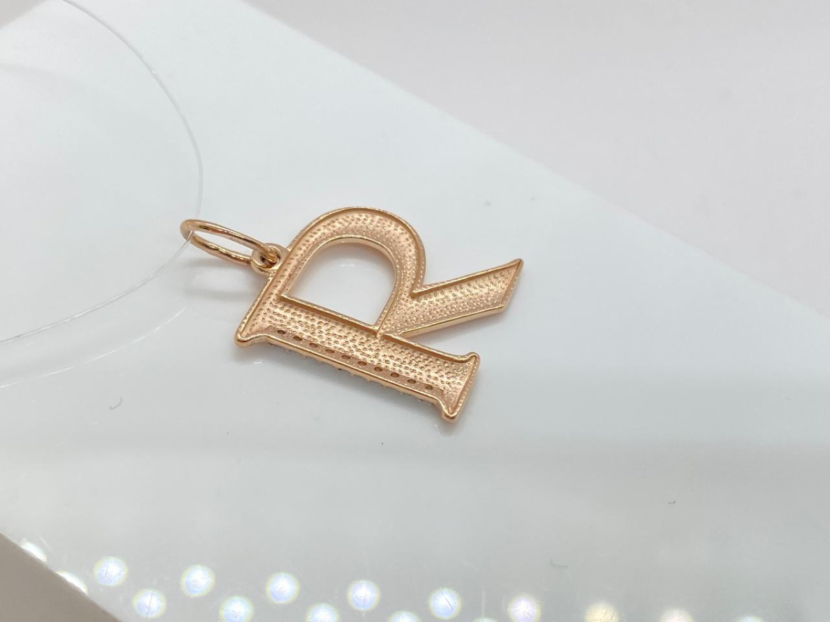 ПОДВЕСКА БУКВА Я с камнями (Au 585)