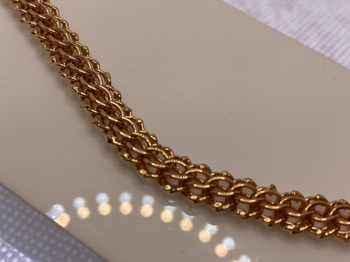 БРАСЛЕТ ПУСТОТЕЛЫЙ Итальянка (Au 585)