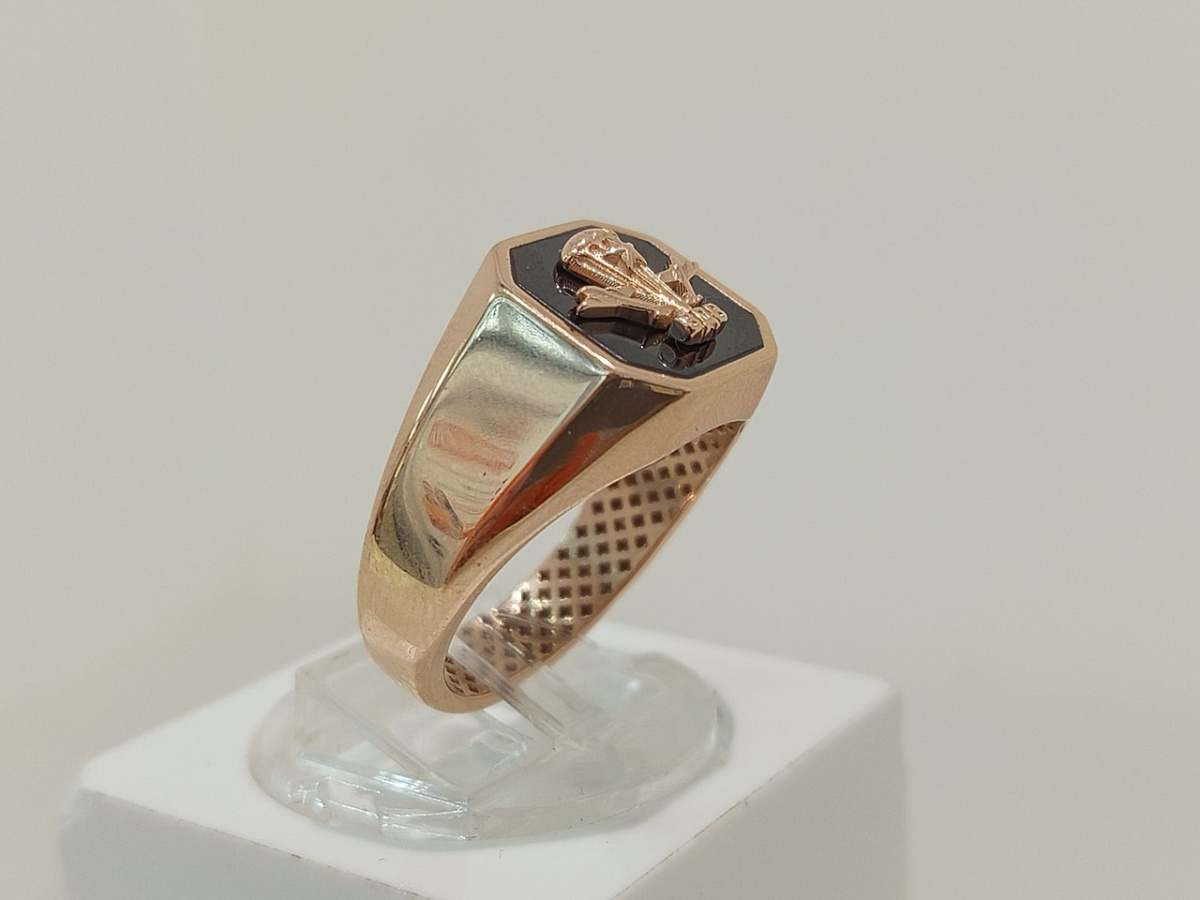 КОЛЬЦО ПЕЧАТКА с камнем (Au 585)