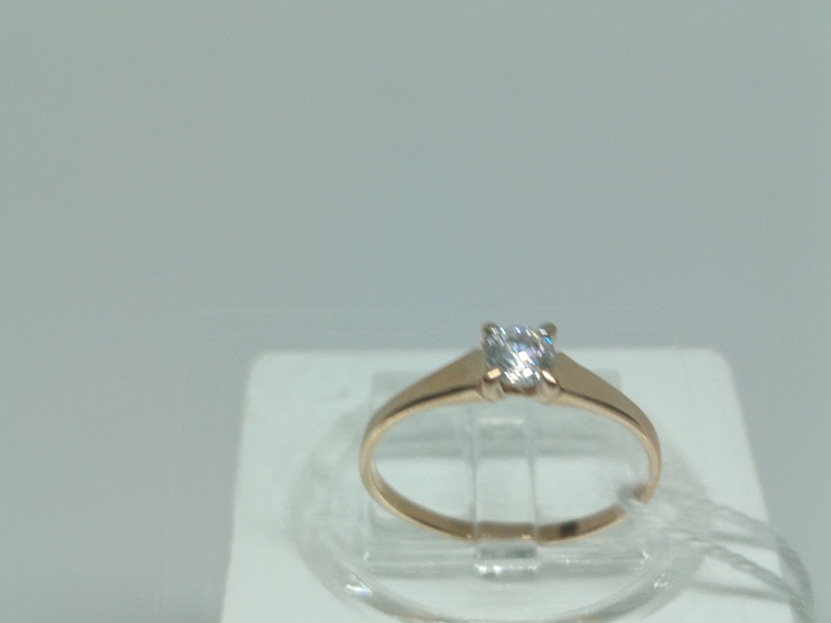 КОЛКМ585 КОЛЬЦО С КАМНЕМ (Au 585)